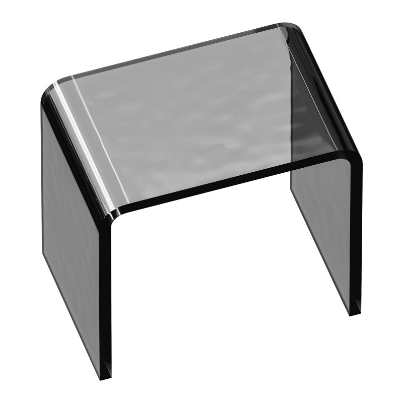 Minimalist Acrylic Side Table – Ottoman Image 10