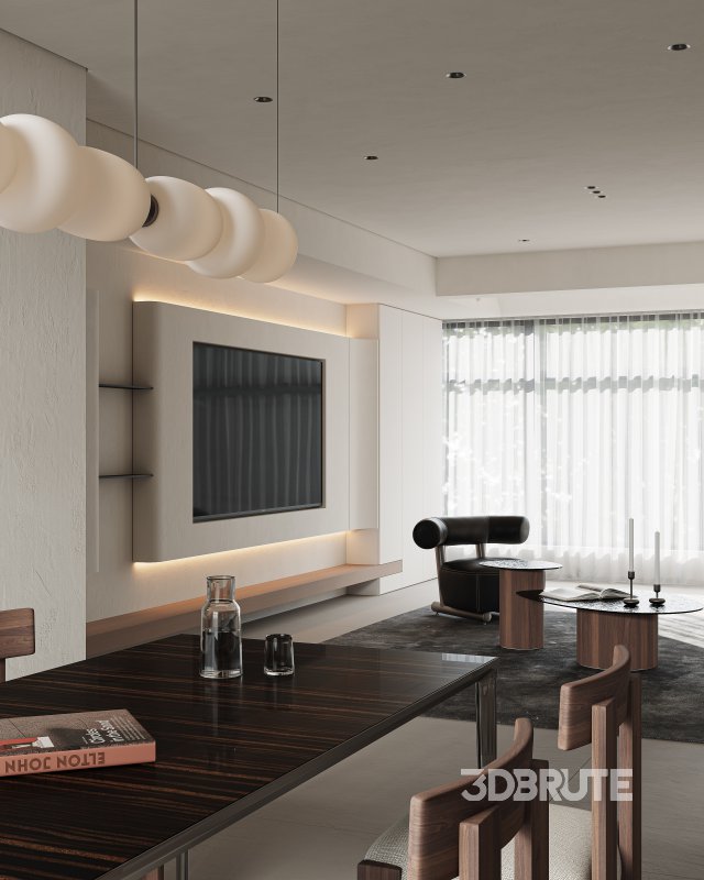 Modern living and dining room Image 5