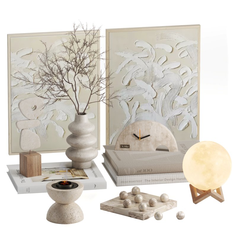 Decor Moon Light Clock Modern Image 5