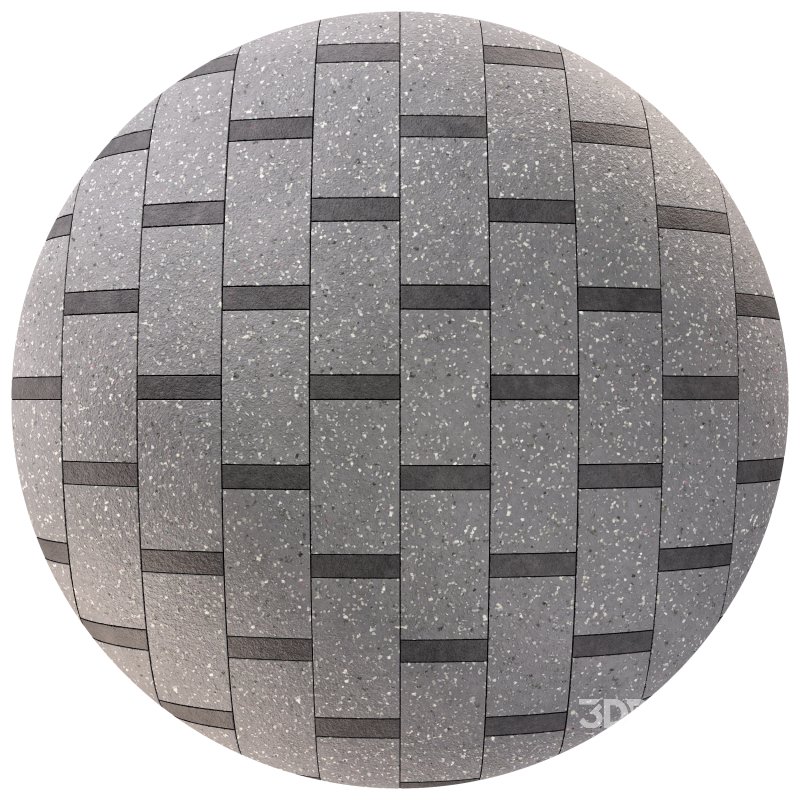 Terrazzo Exterior Tiles 01 (Seamless) Image 3