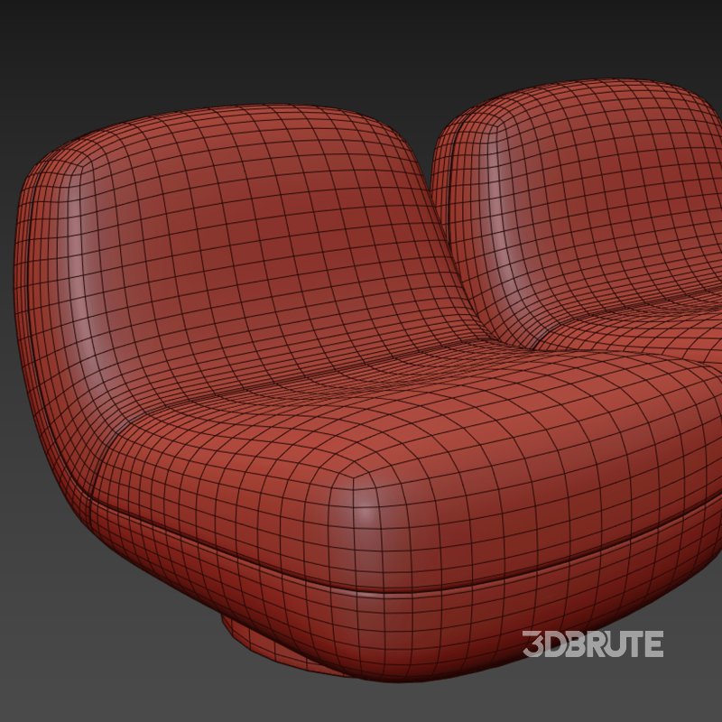 Atheena Boucle Swivel Lounge Chair Image 2