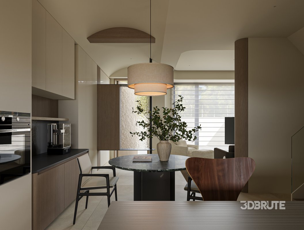 Modern living and dining room Image 2