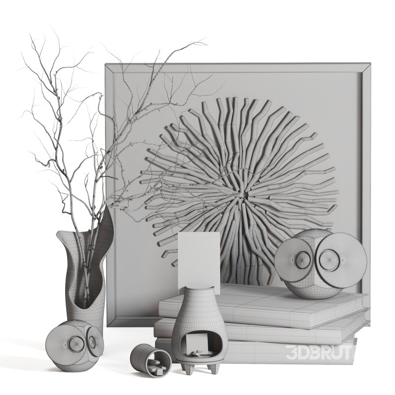 Decorative set frame vase candle Image 6