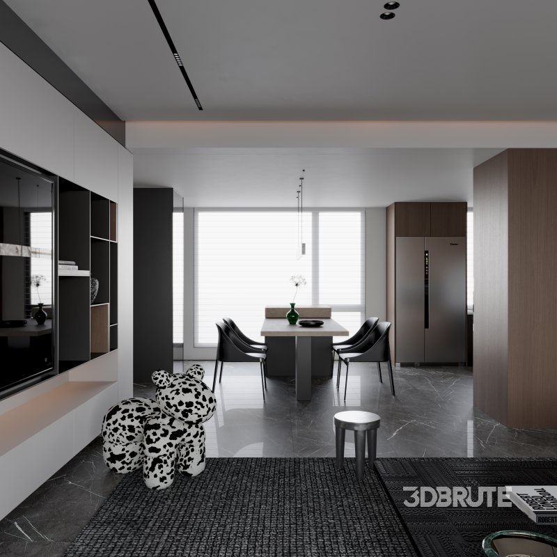 Modern living and dining room Image 5