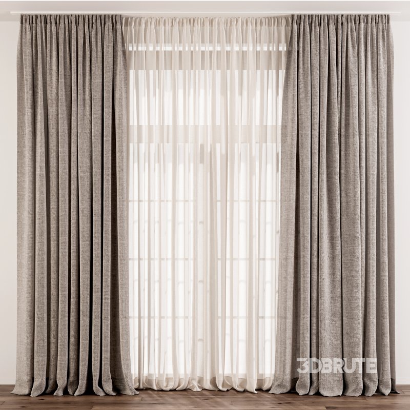 Modern Curtain 77 Optional Material Variants (Pack of 4) Image 6