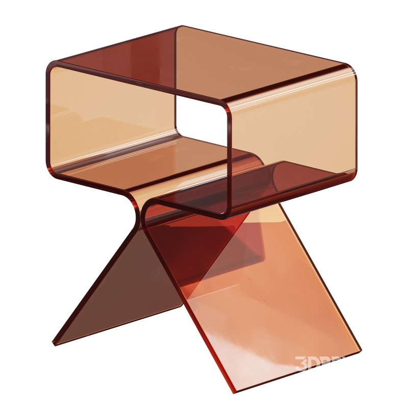 Acrylic Side Table – 3 Color Options Image 11