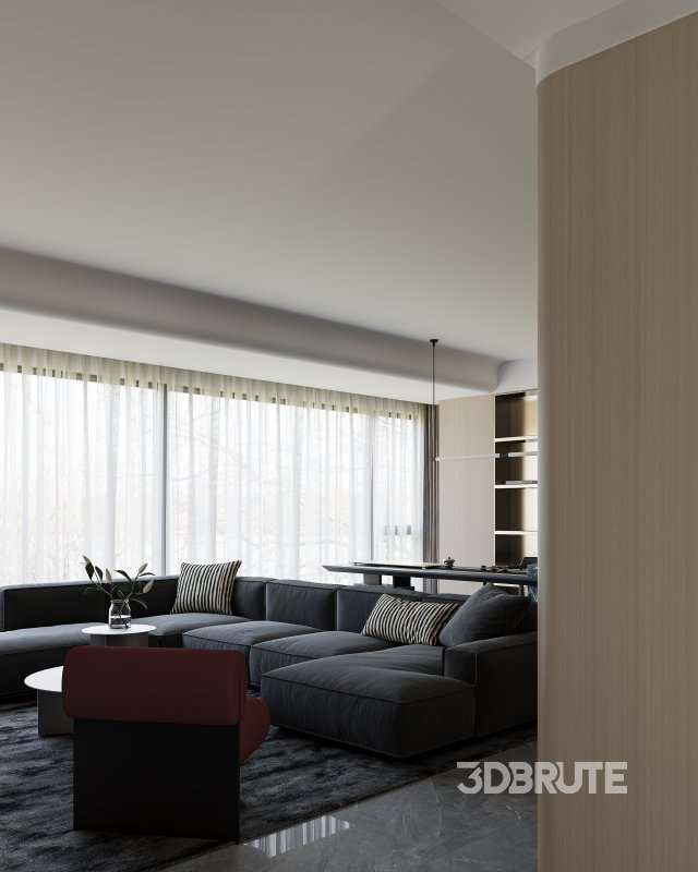 Modern living and dining room Image 7