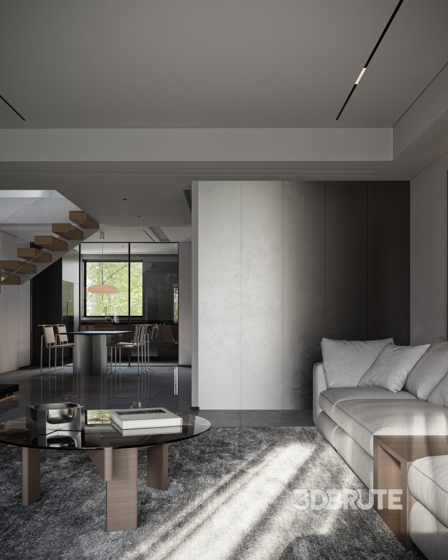 Modern living and dining room Image 7