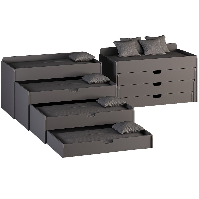 Multifunctional Pull-Out Kids Bed Image 4