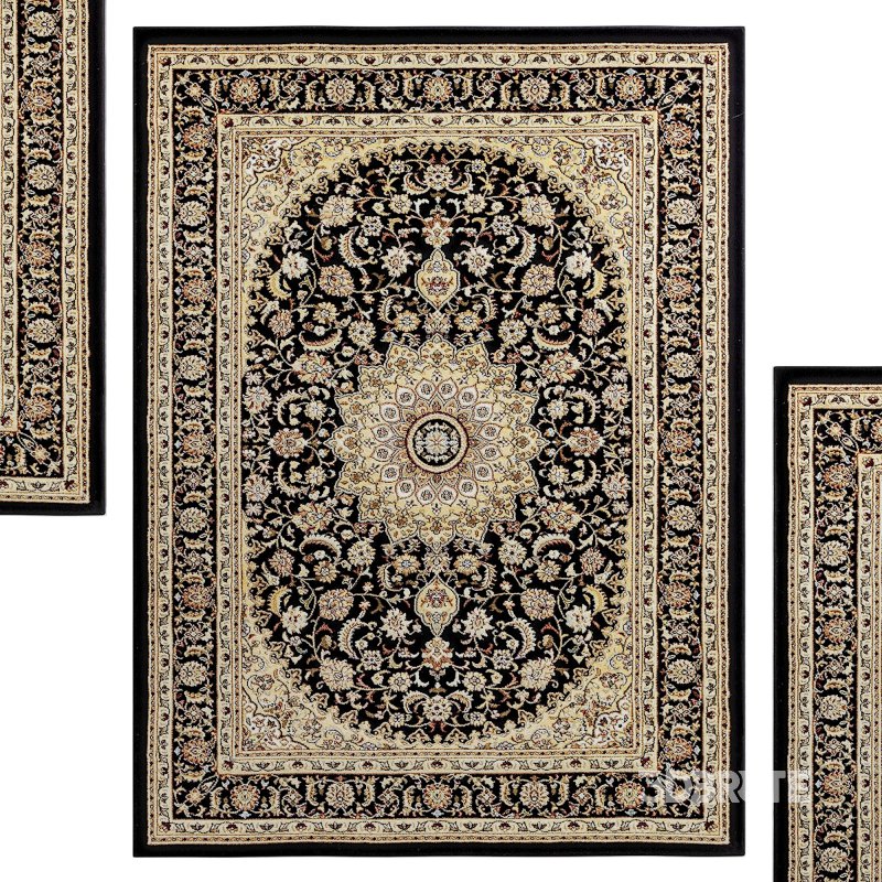 Well Woven Timeless Aviva Traditional Black Rug Image 2