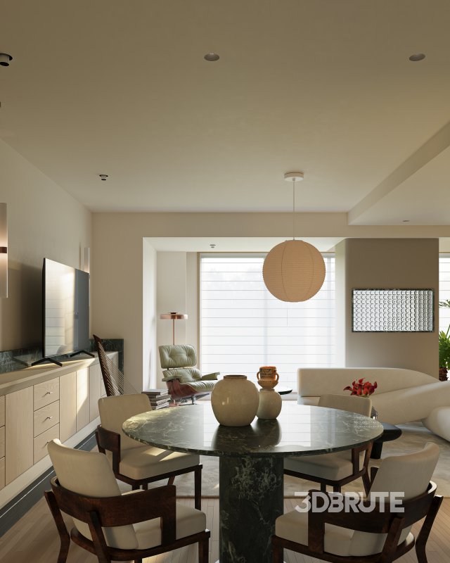 Modern living and dining room Image 6