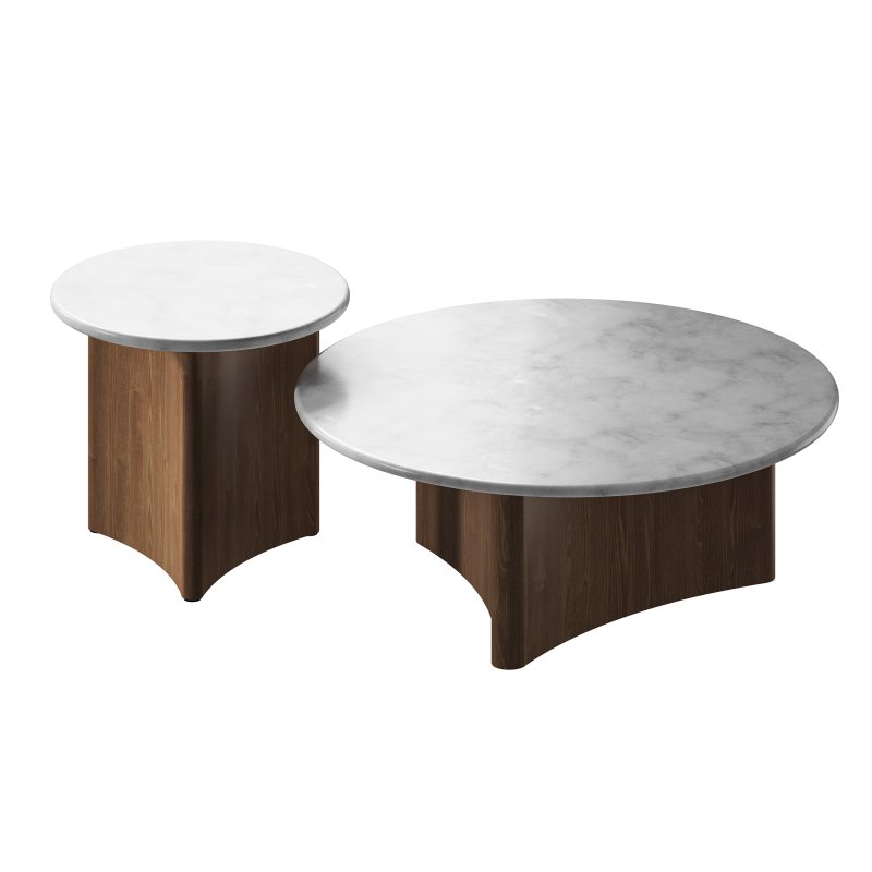 Zafar Nested Marble Coffee Table Image 8