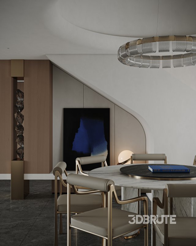 Modern living and dining room Image 3