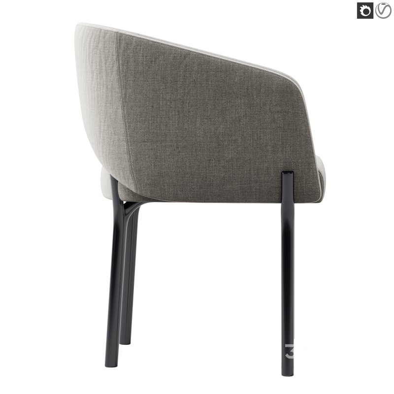 Libra Steel Legs Armchair Image 5