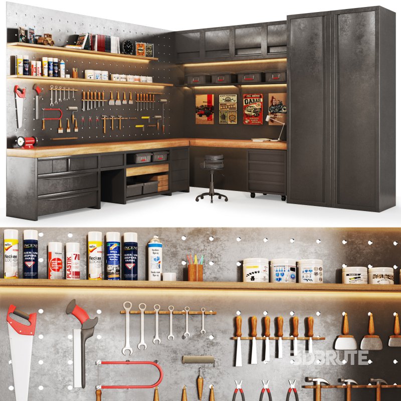 workshop 02 Garage tools workstation Image 6