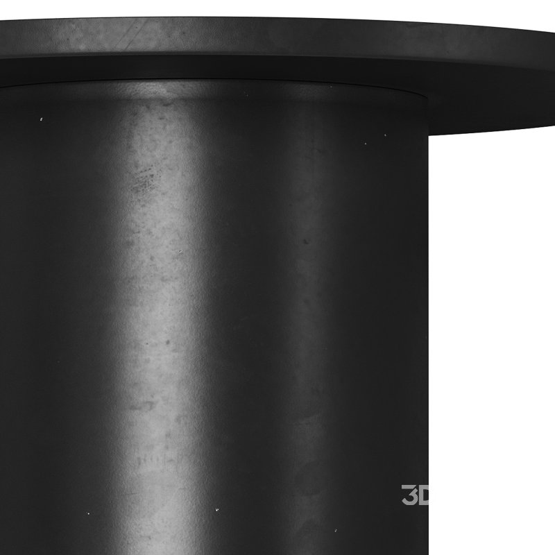 Fleksa round coffee table made of black metal Image 13