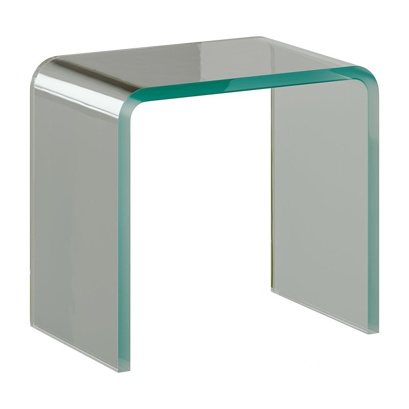 Minimalist Acrylic Side Table – Ottoman Image 4