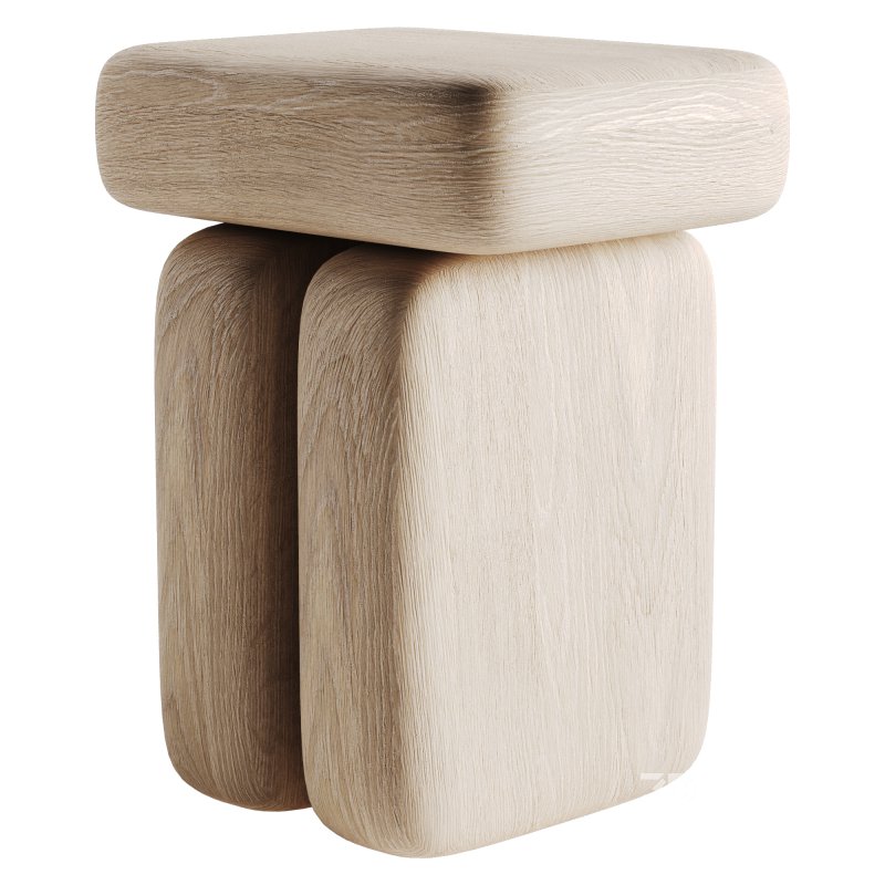 Wooden Stool Image 4