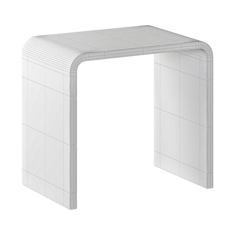 Minimalist Acrylic Side Table – Ottoman Image 14
