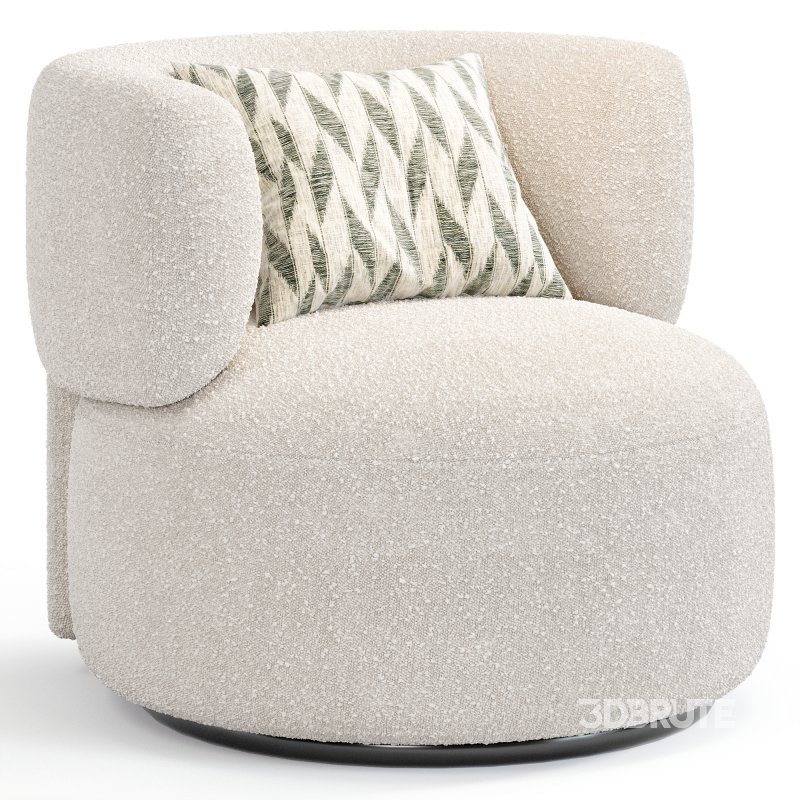 K Waiting Swivel Armchair By Spacefurniture Image 4