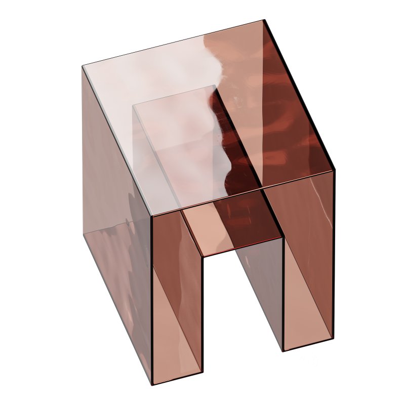 Square Acrylic Side Table – Acrylic – Storage Image 6