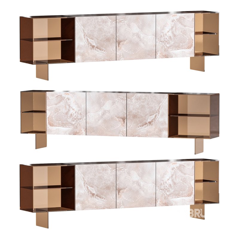 36e8 Glass Sideboard 04 Image 3