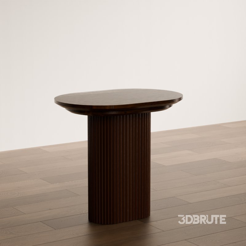 Modern Round Fluted Coffee Table Image 3