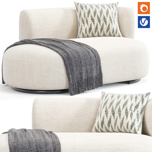 K Waiting Dormeuse Chenille By Space Furniture