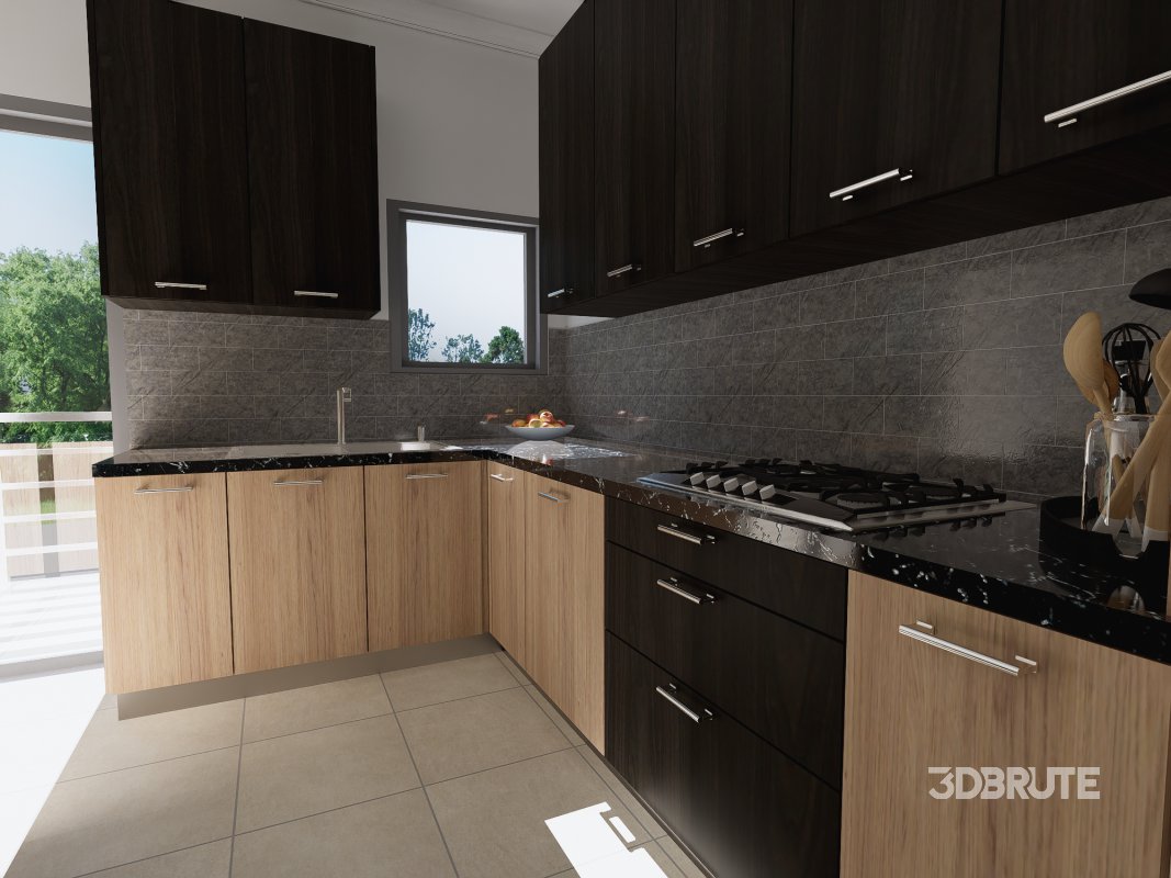 MODERN 3D KITCHEN DESIGN Image 2