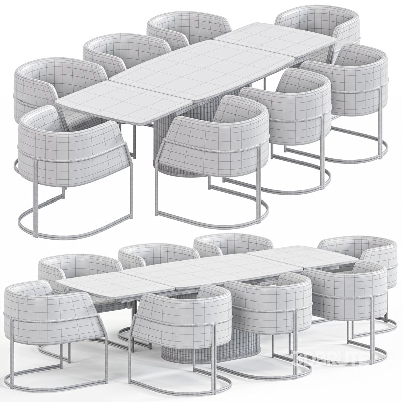 Meridiana Chair Alcor Table By Amgrades Image 2