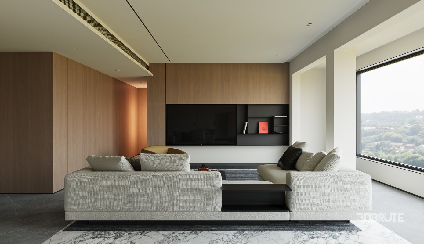 Modern living and dining room Image 4