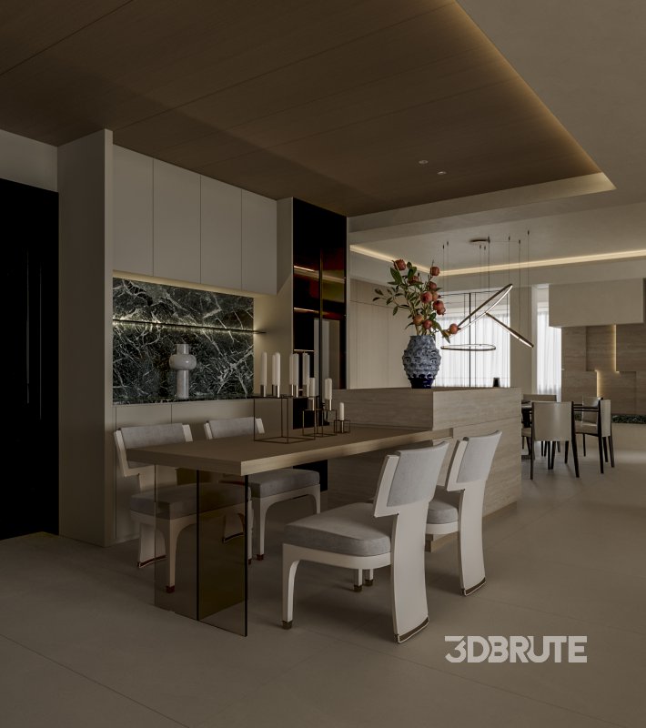 Modern living and dining room Image 6