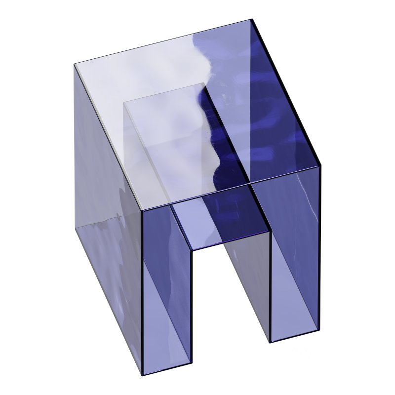 Square Acrylic Side Table – Acrylic – Storage Image 12