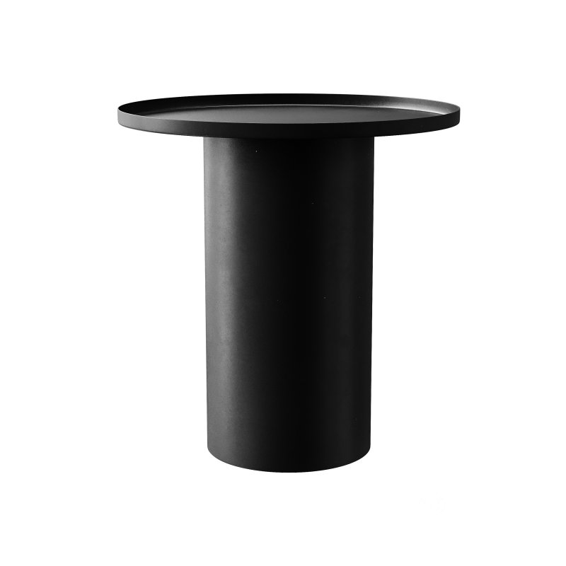 Fleksa round coffee table made of black metal Image 5