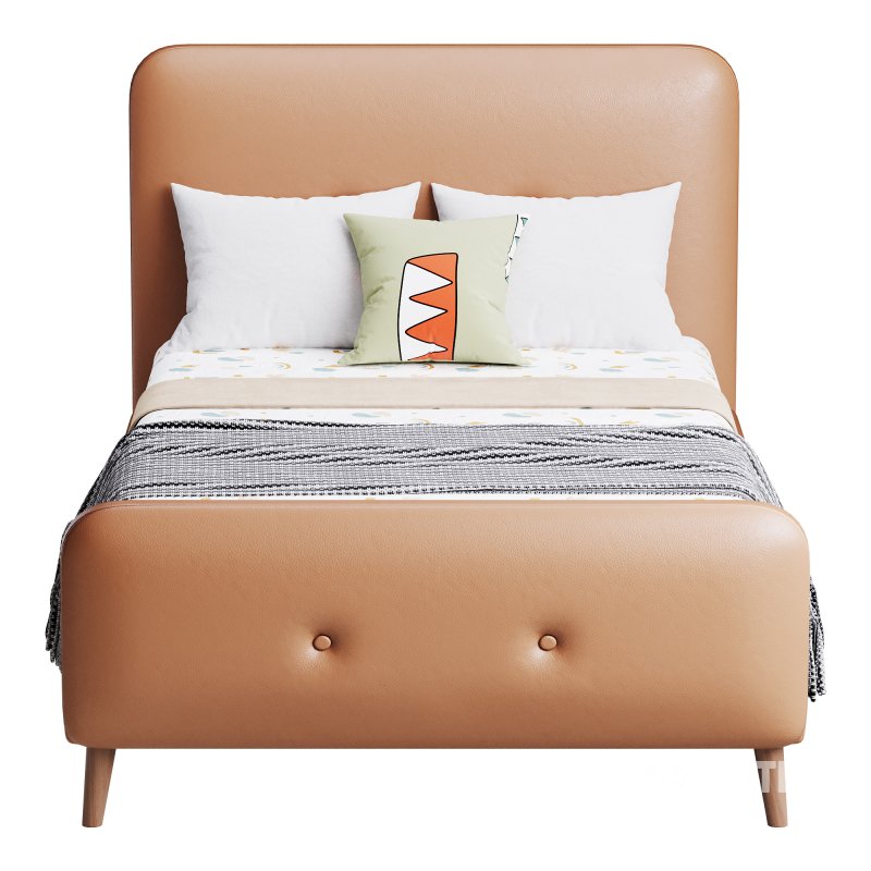 Flannelette Beige bed Image 7