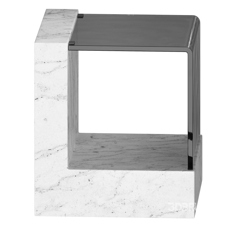 Creative Marble Side Table – Glass Image 4