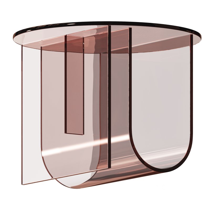 Living Room Acrylic Side Table Image 3