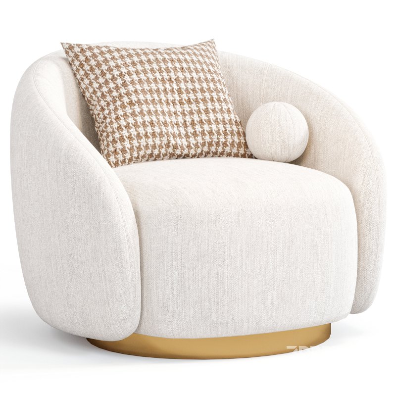 Swivel Brice Armchair By Eichholtz Image 3