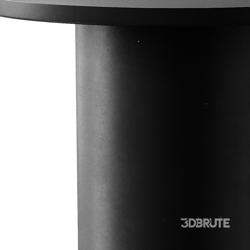 Fleksa round coffee table made of black metal Image 10