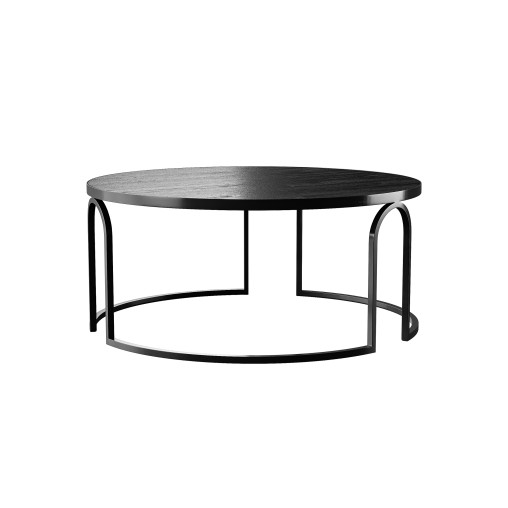 Hardin Oak Coffee Table – Full Black