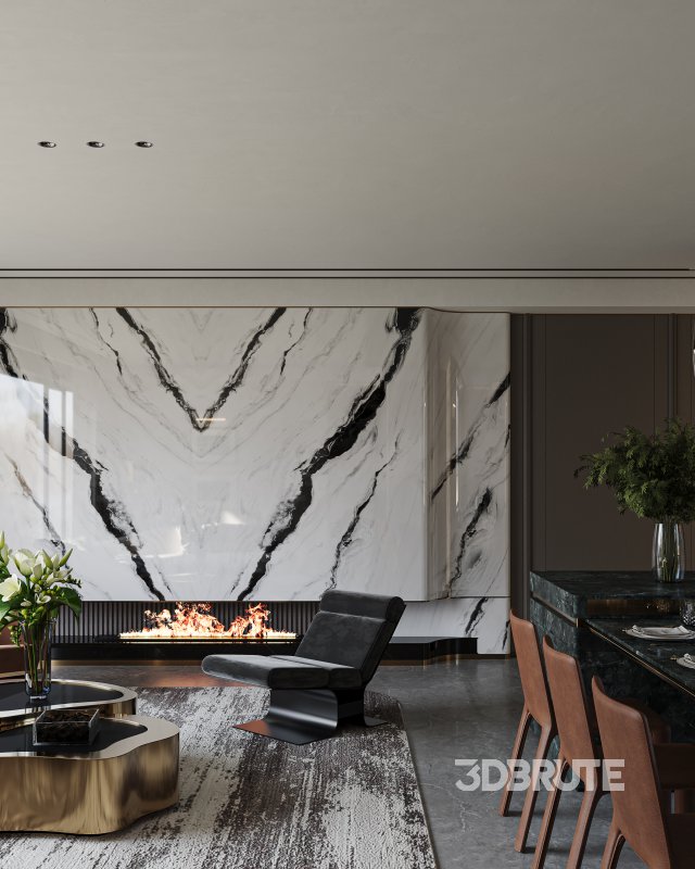 Modern living and dining room Image 8