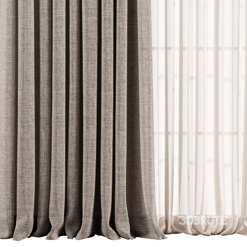 Modern Curtain 77 Optional Material Variants (Pack of 4) Image 3