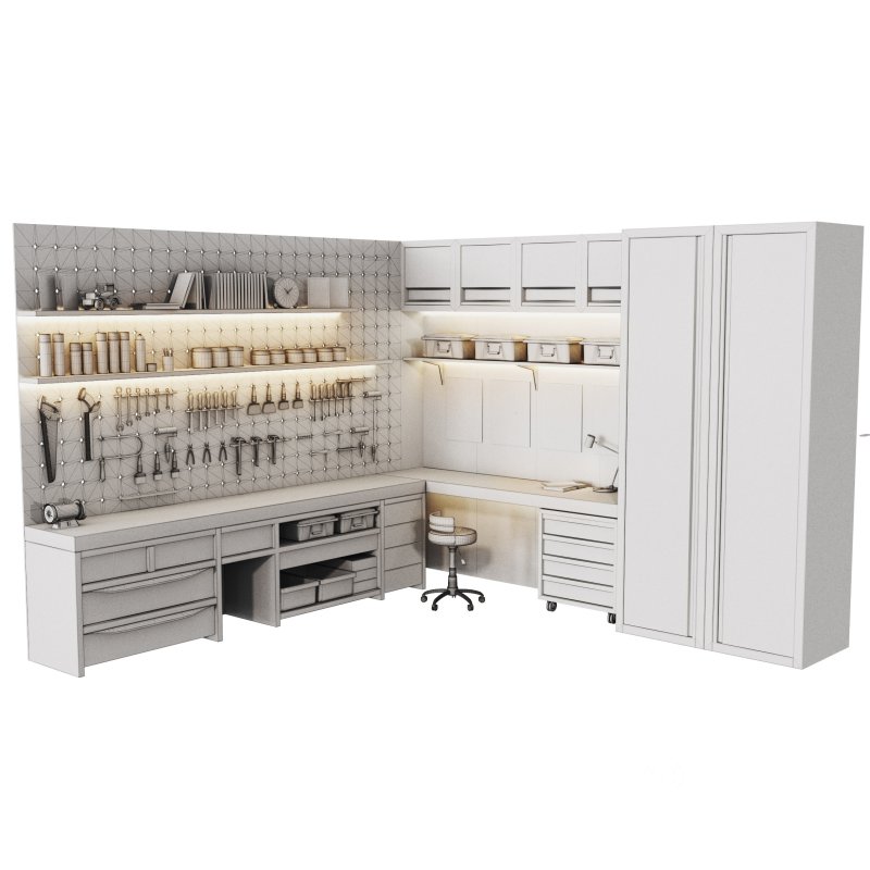 workshop 02 Garage tools workstation Image 8