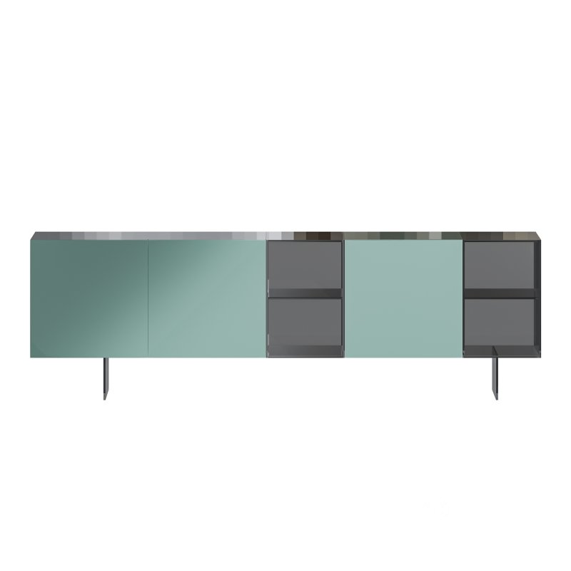 36e8 Glass Sideboard Image 4