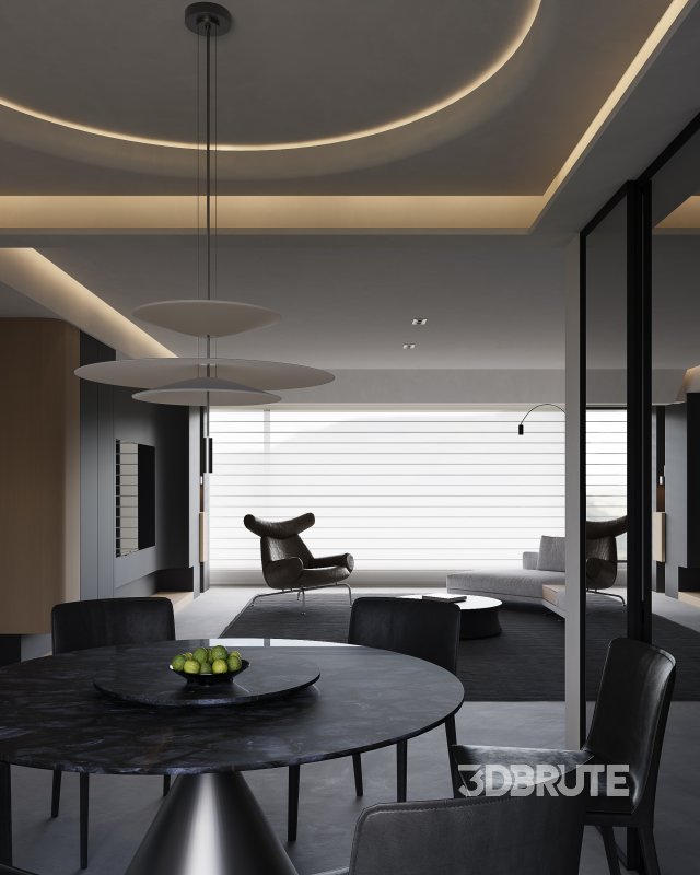 Modern living and dining room Image 5
