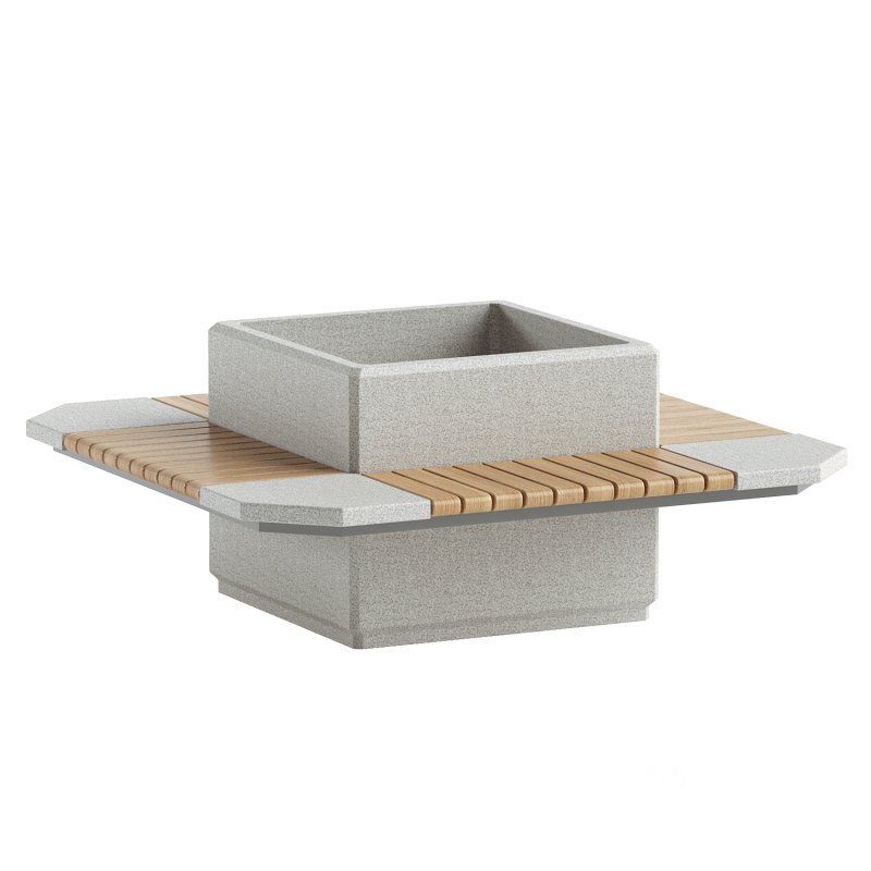 SQUARE PLANTER BENCH 227 Image 1