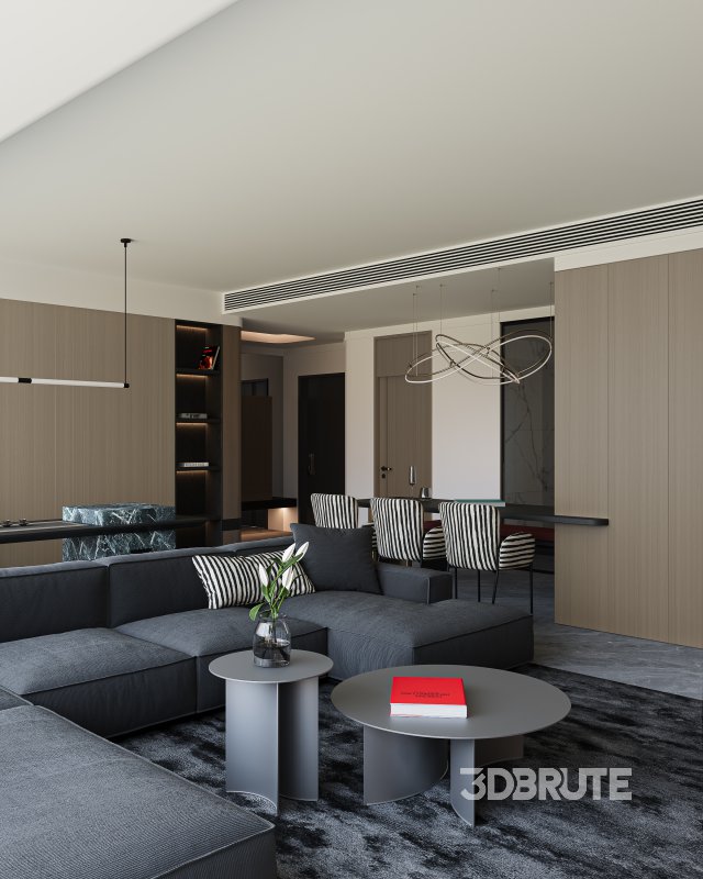 Modern living and dining room Image 11