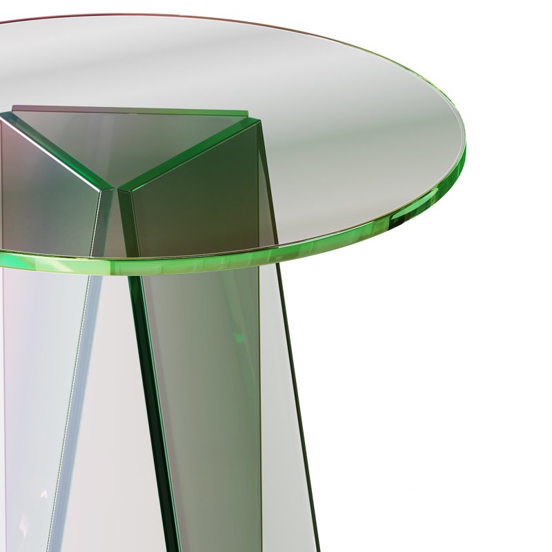 Iridescent Acrylic Side Table Image 13