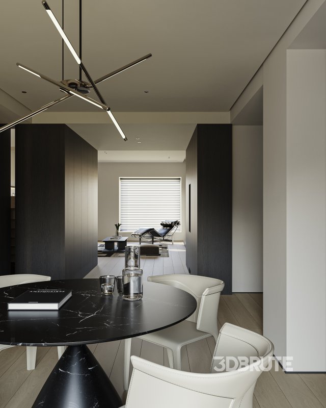 Modern living and dining room Image 10