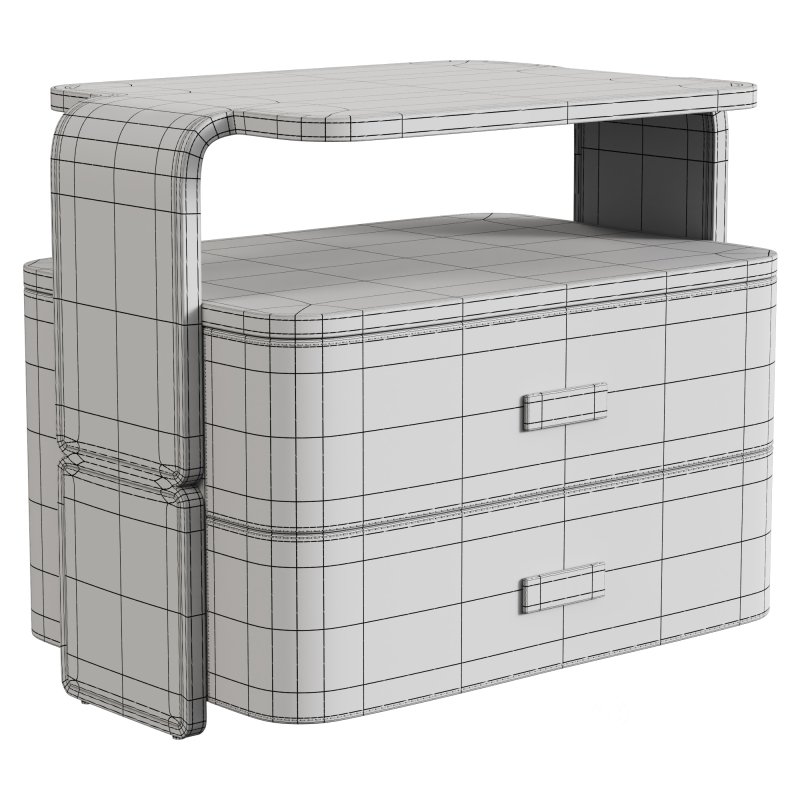 Stylish Wooden Nightstand Image 2